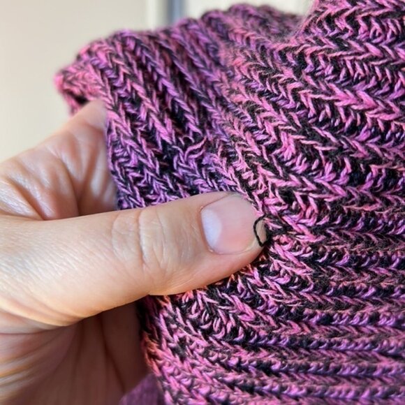 NWT Bianca Nygård Scoop Neck Sweater Medium Pink Black - Picture 5 of 7